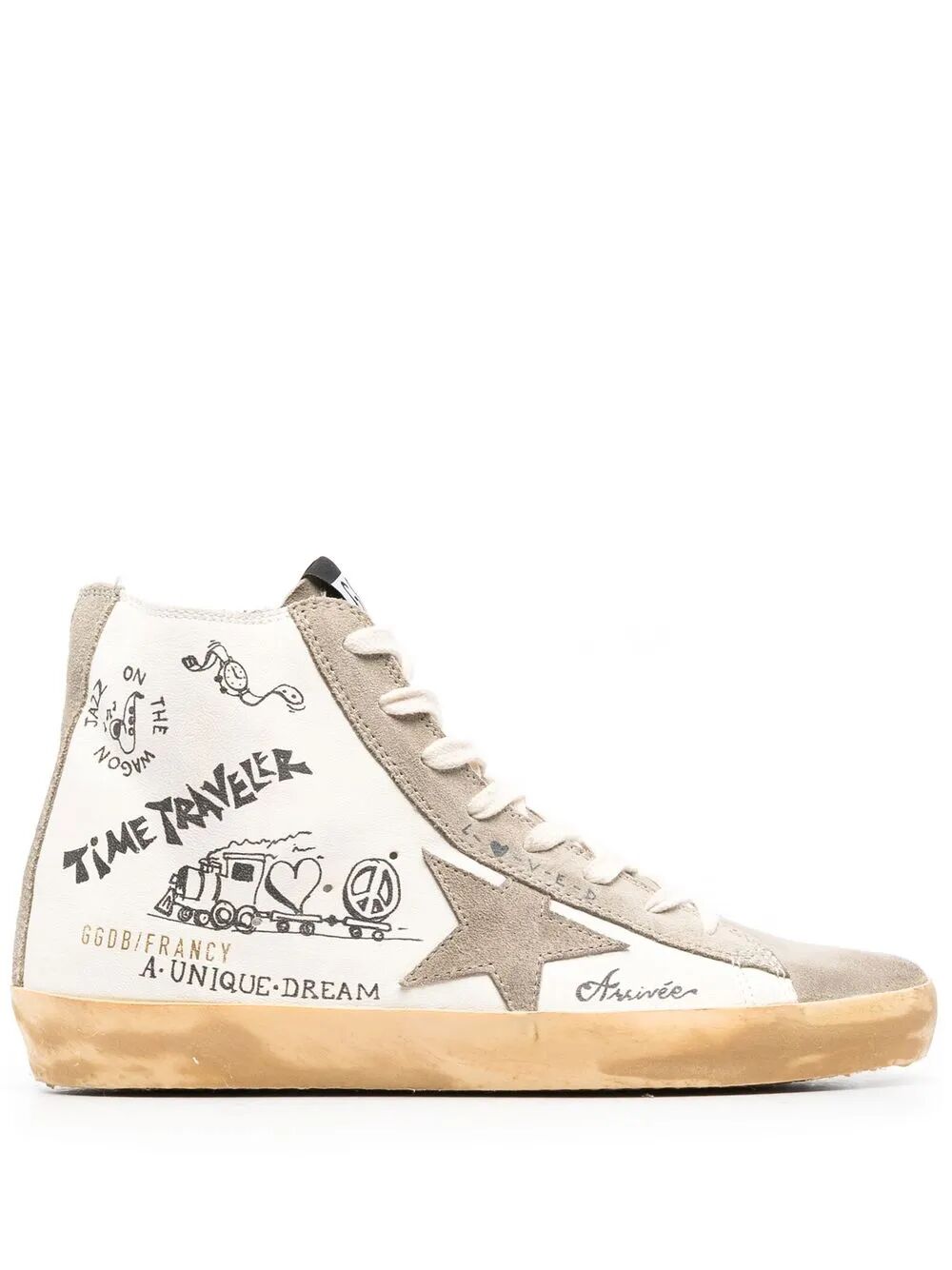 Francy Journey-print high-top sneakers