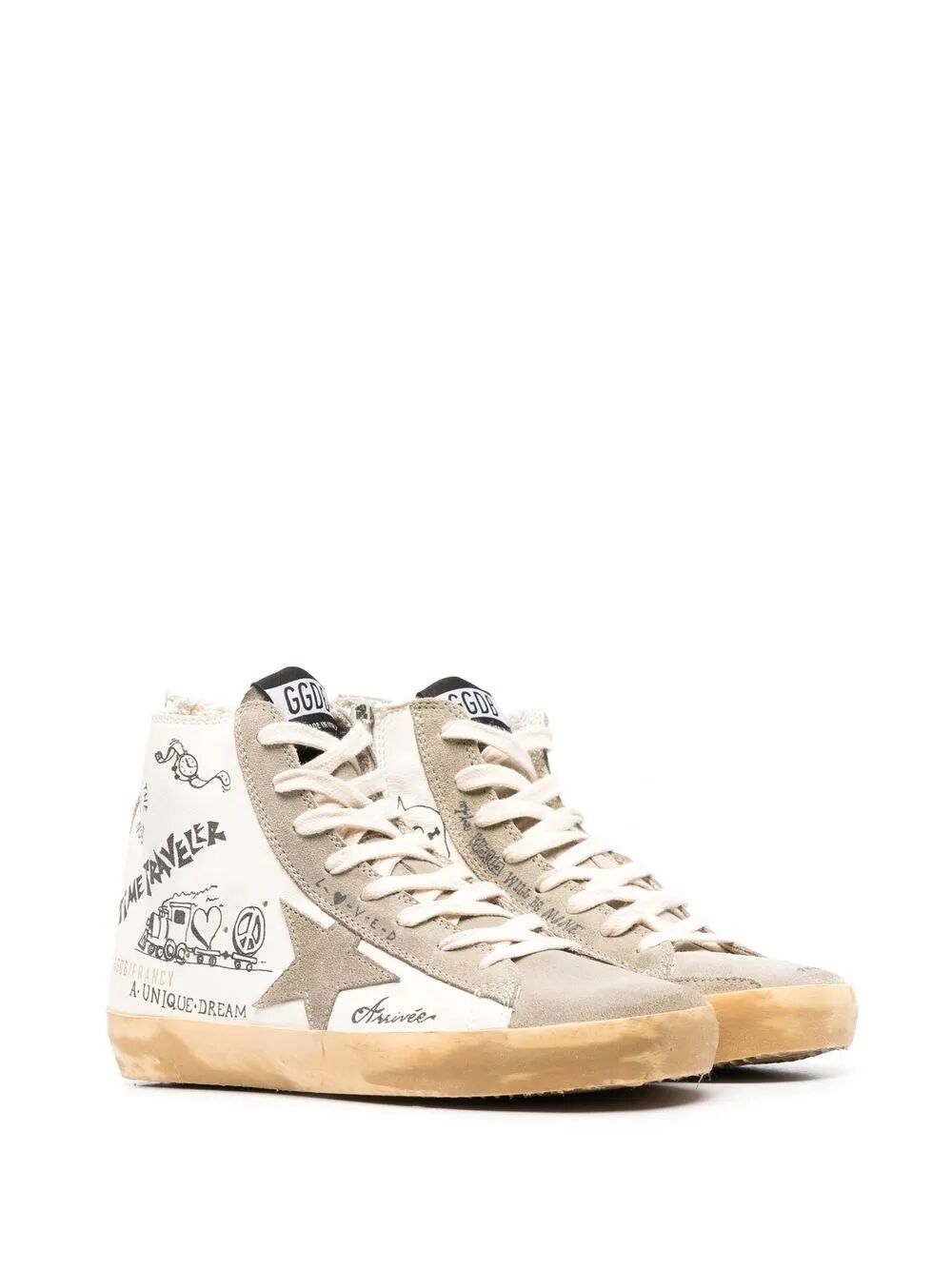 Francy Journey-print high-top sneakers