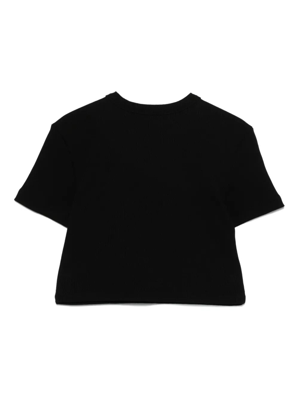 T-shirt crop con ricamo