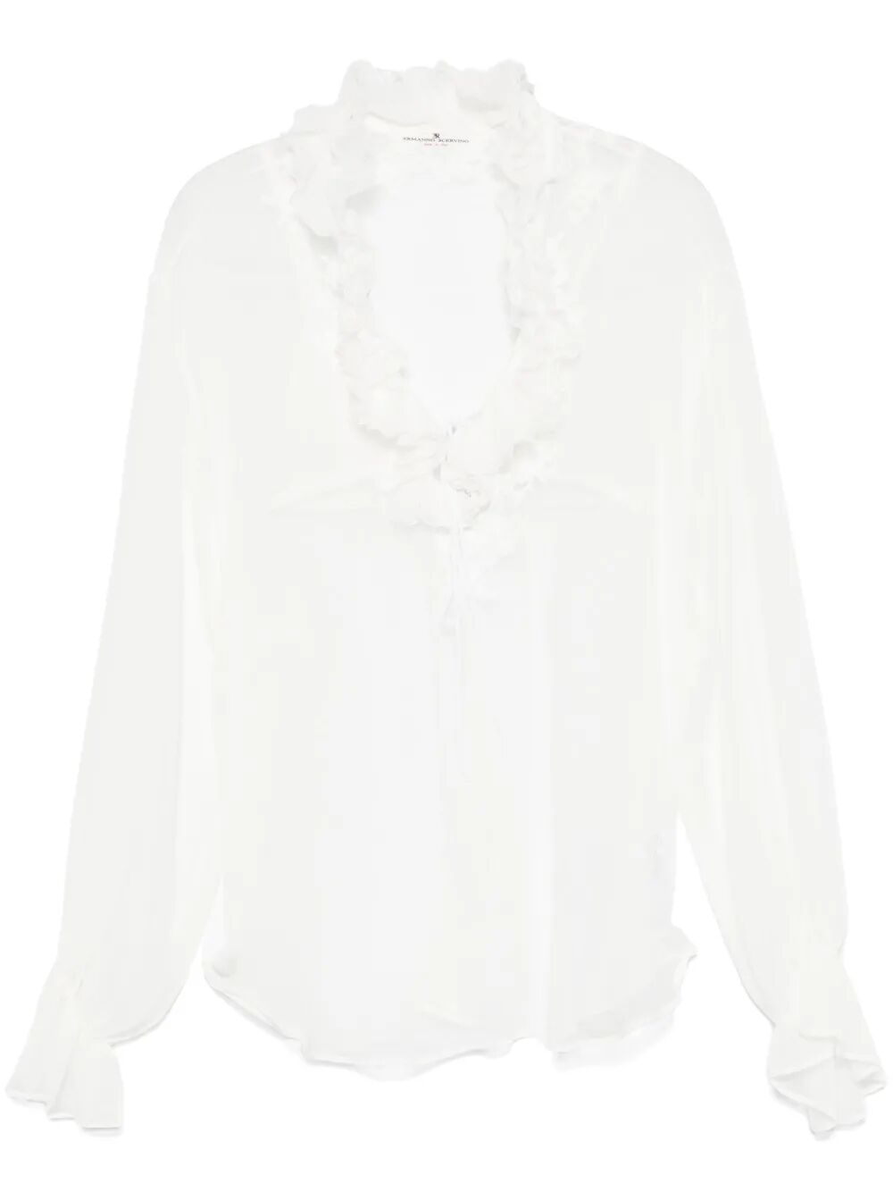 lace-embroidered blouse