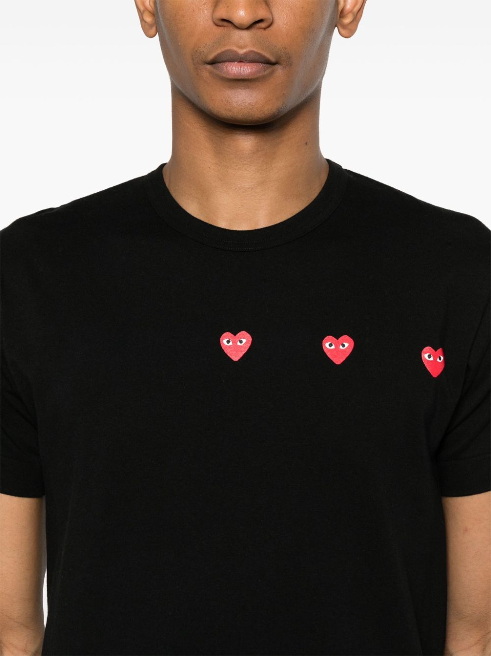 Triple Hearts cotton T-shirt