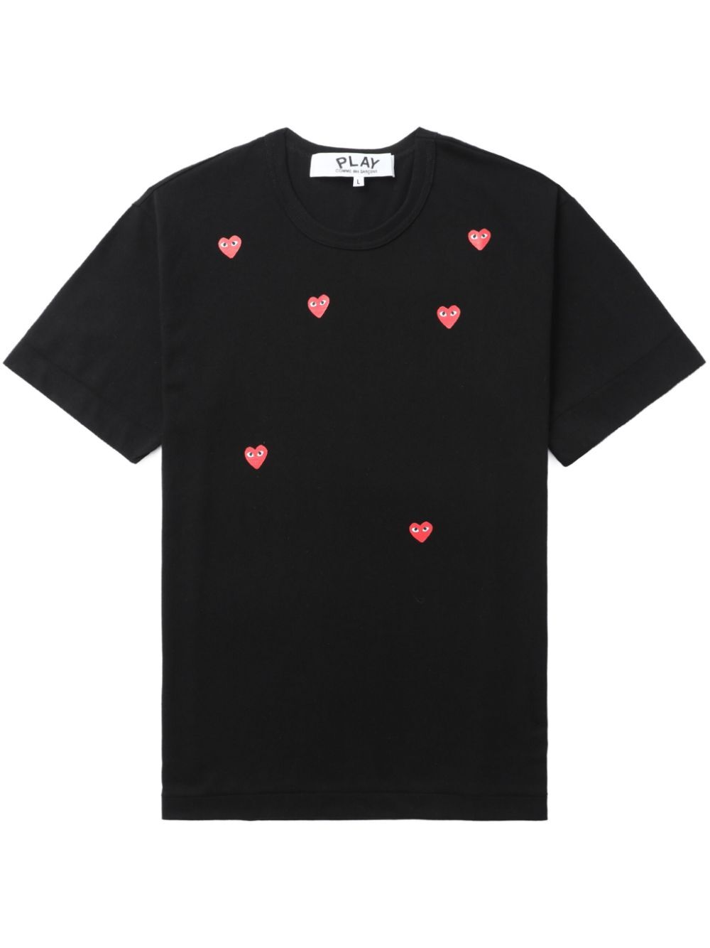 heart-print T-shirt