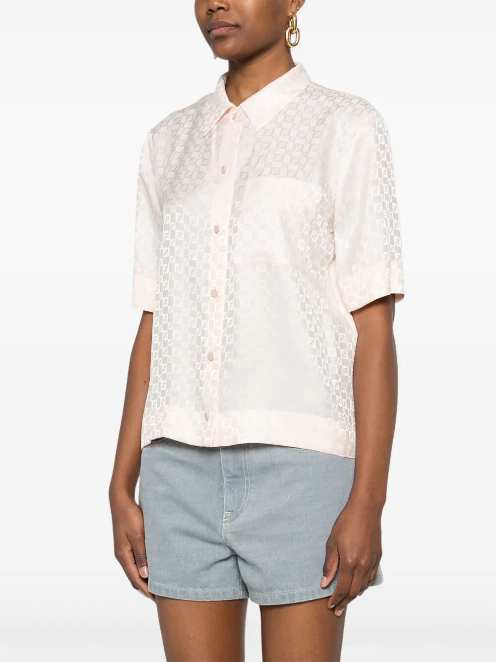 FF-jacquard shirt