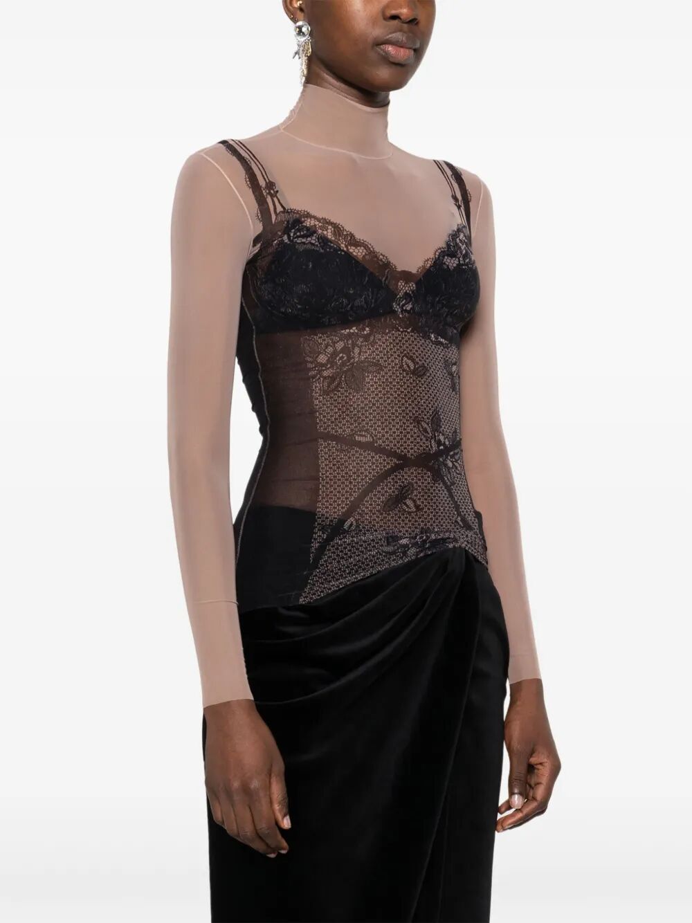 trompe-l`oeil Lingerie top