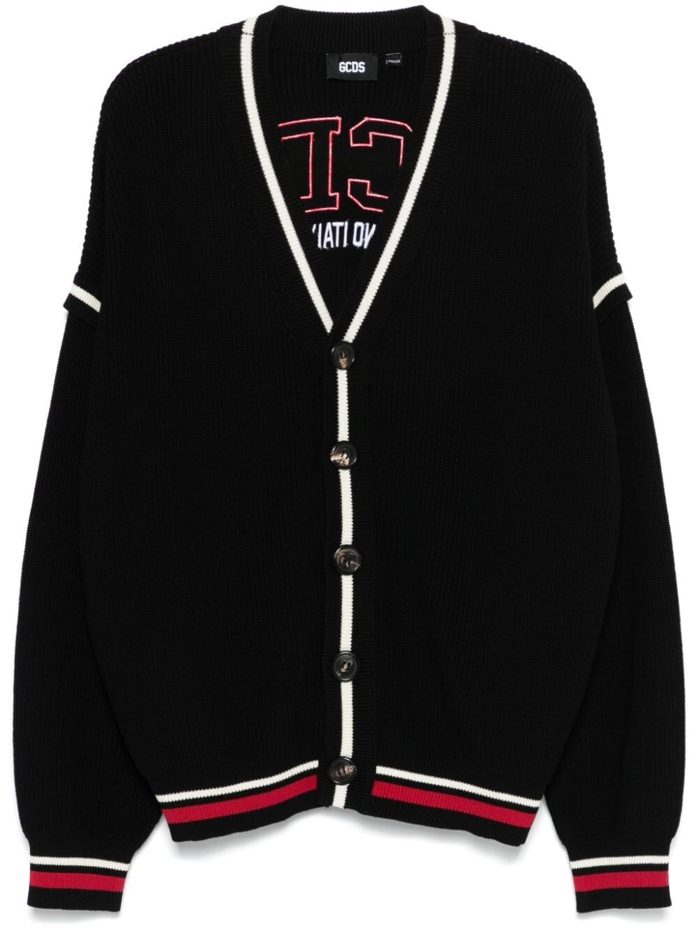 Cardigan con logo