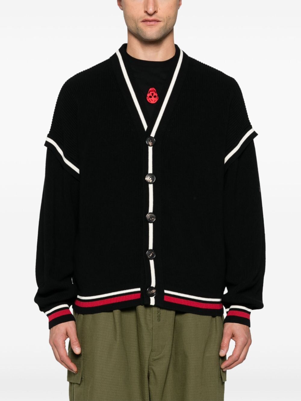 Cardigan con logo