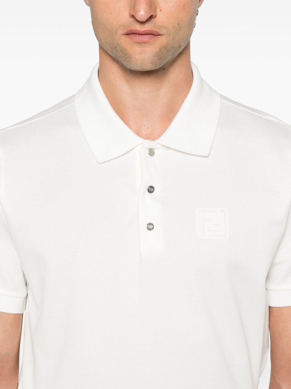 FF-embossed polo shirt