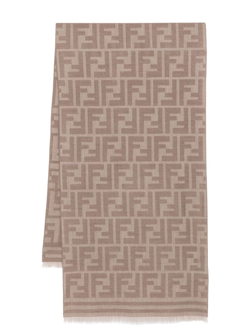 FF jacquard scarf