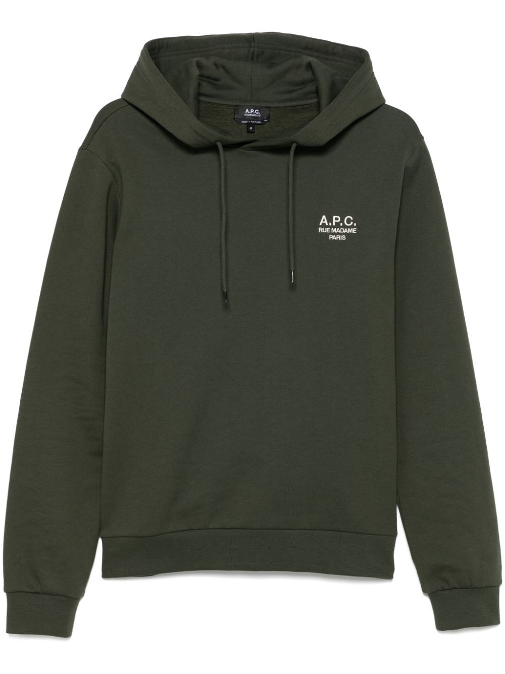 embroidered-logo hoodie