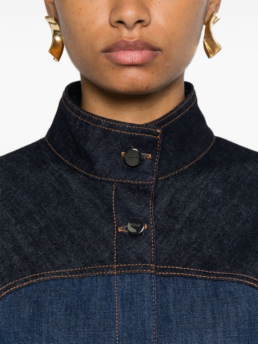 two-tone denim jacket