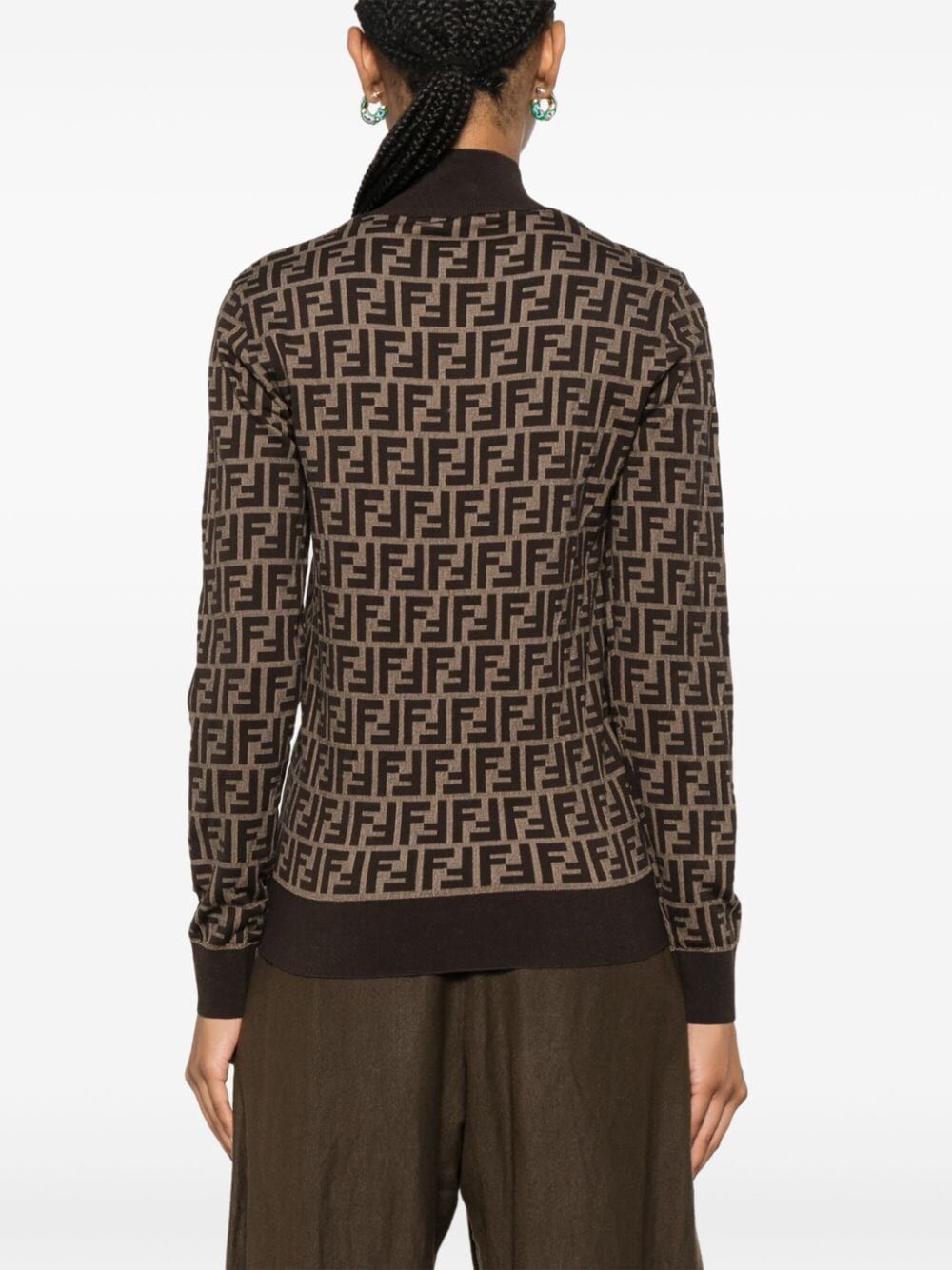 FF-jacquard sweater