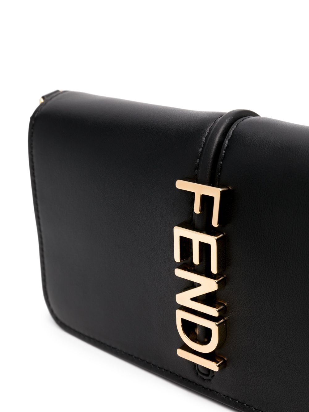 Fendigraphy leather cross body bag