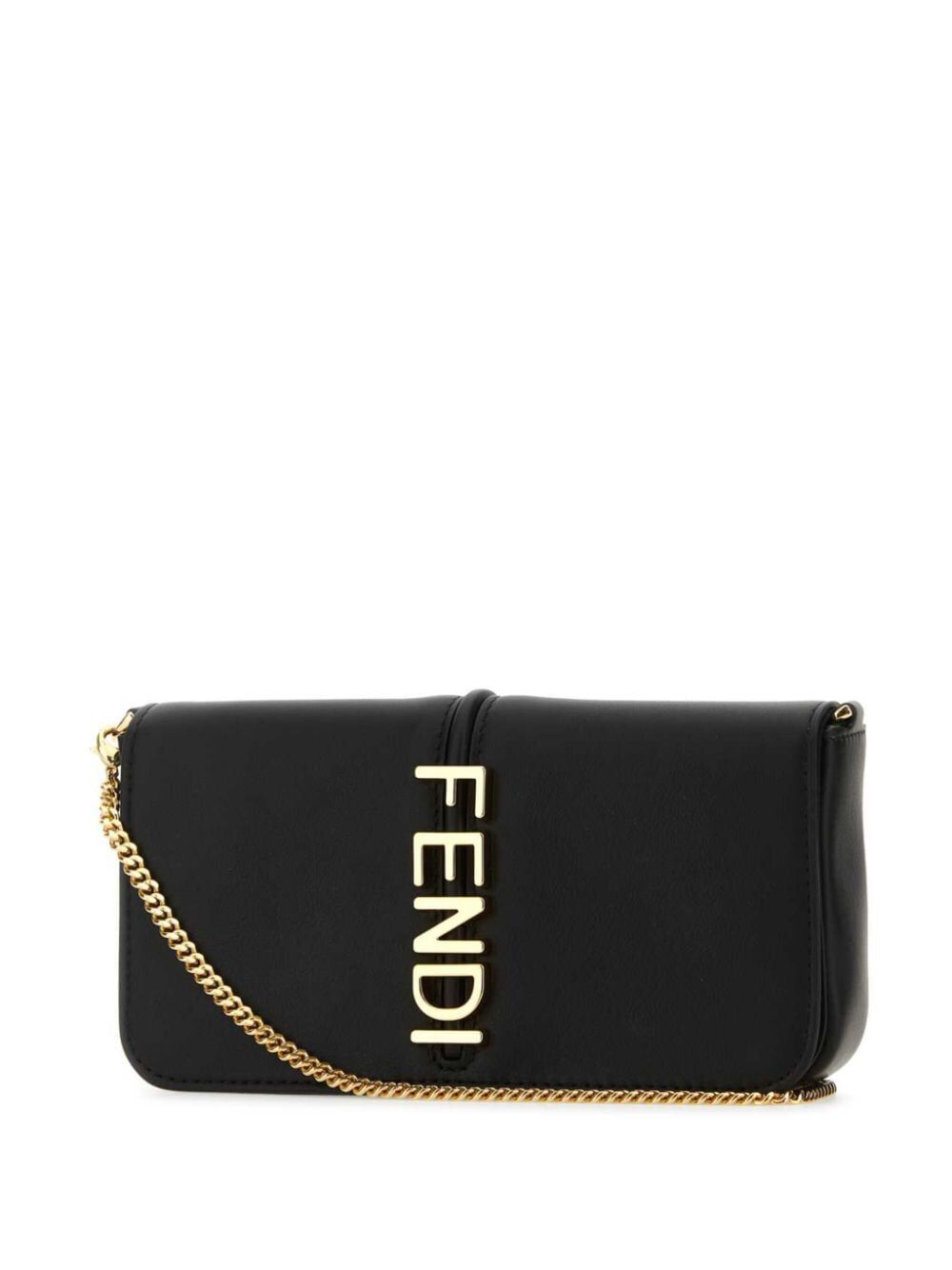 Fendigraphy leather cross body bag