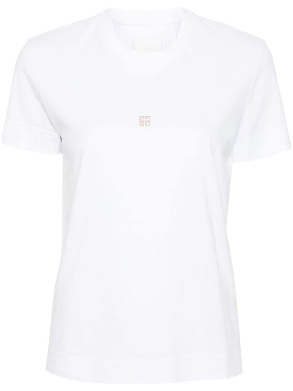 4G-motif cotton T-shirt