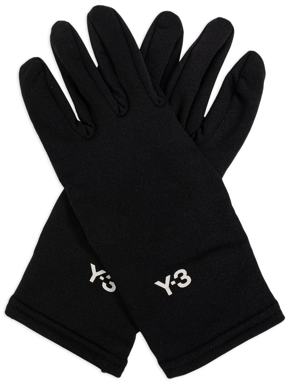 logo print gloves