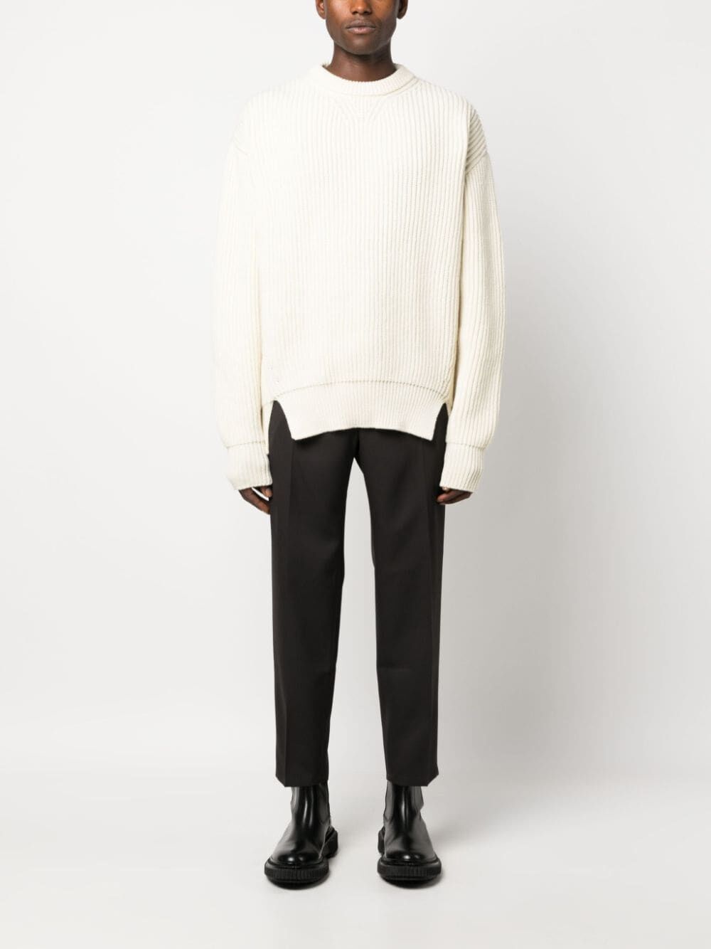 ribbed wool jumper