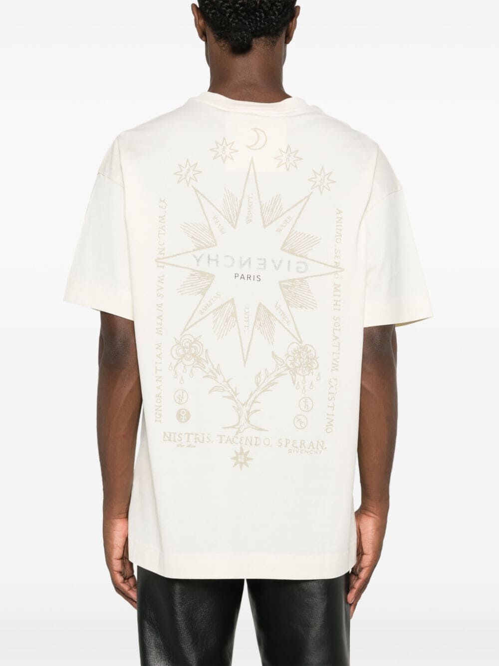 Tarot-print cotton T-shirt