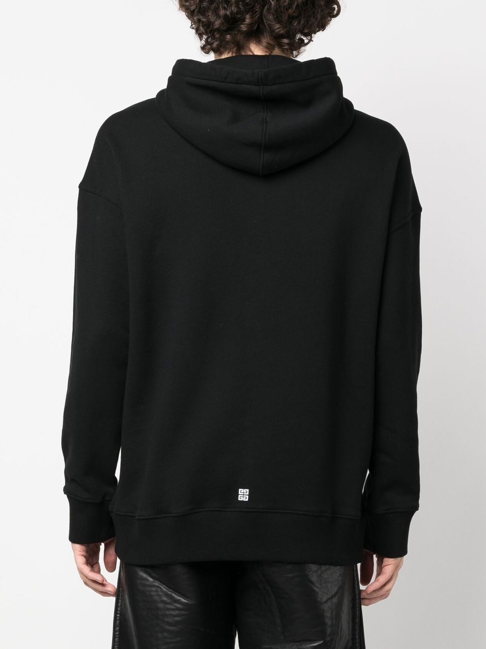 logo-print cotton hoodie