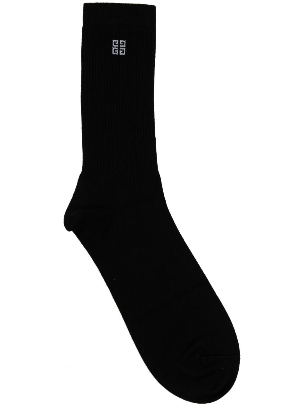 intarsia-knit logo socks