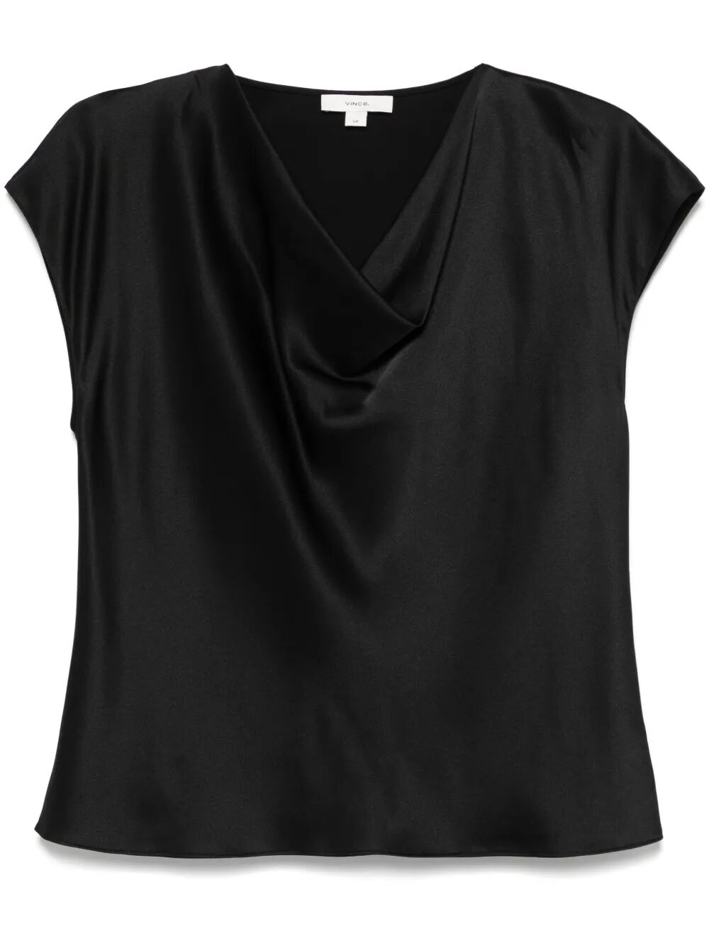 Blusa con scollo drappeggiato