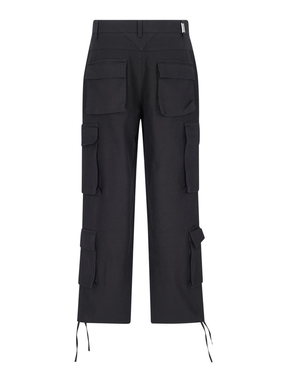 cargo-pockets straight trousers