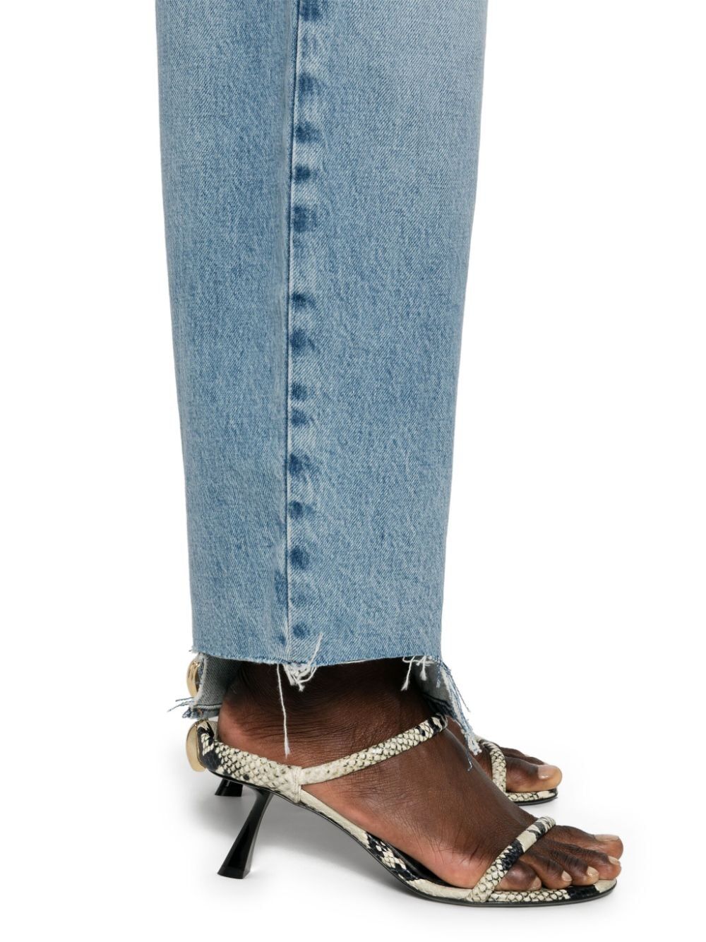 high-rise barrel jeans