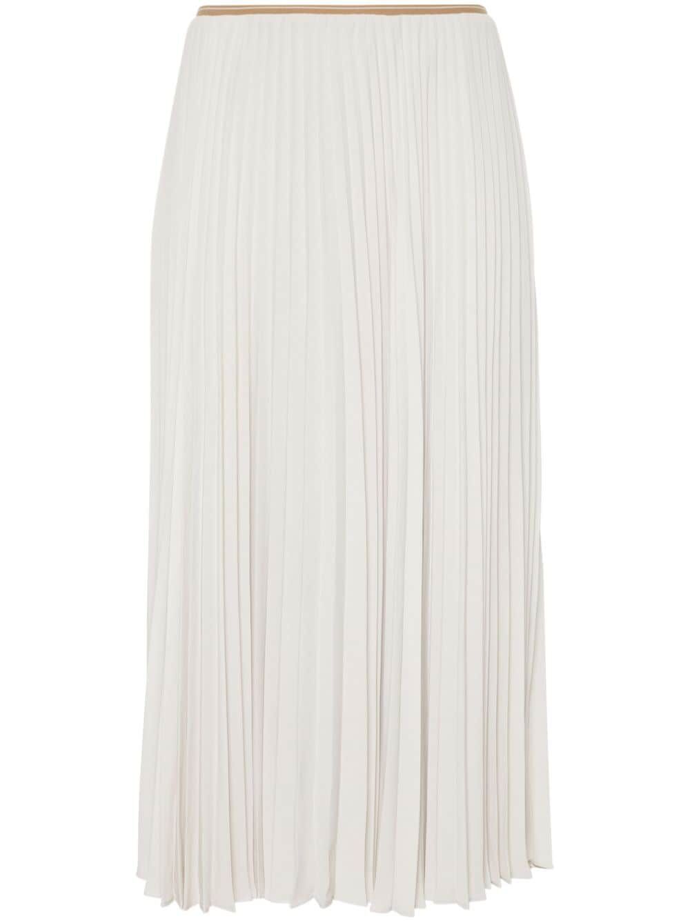 draped pleated skirt