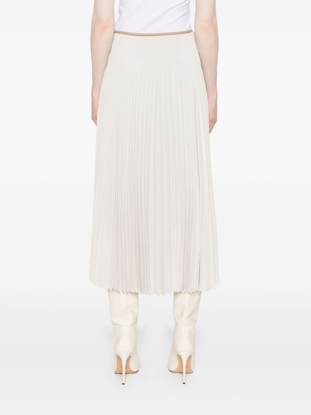 draped pleated skirt