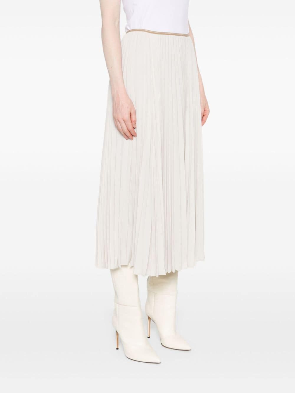 draped pleated skirt