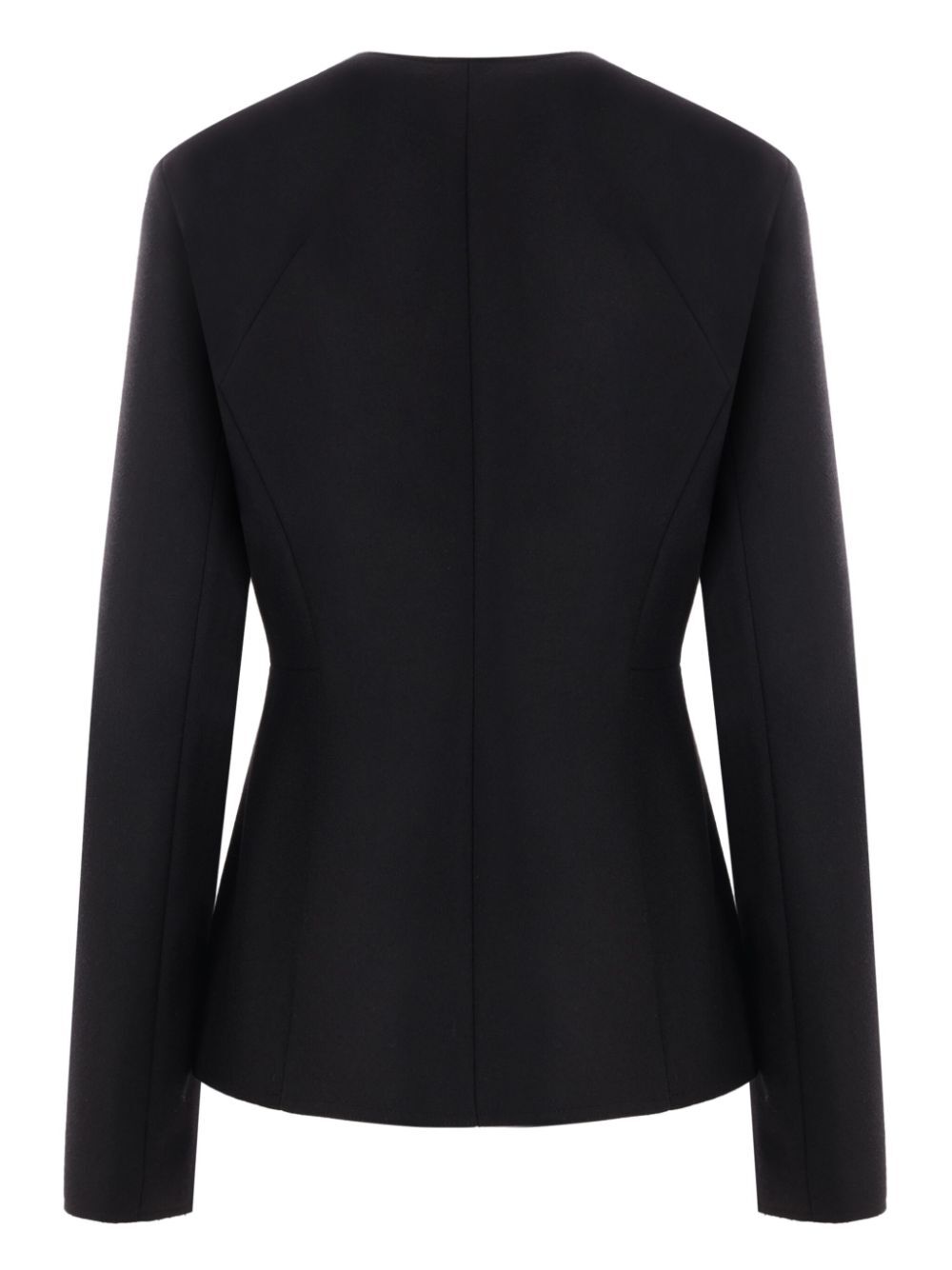 buttoned long-sleeve blazer