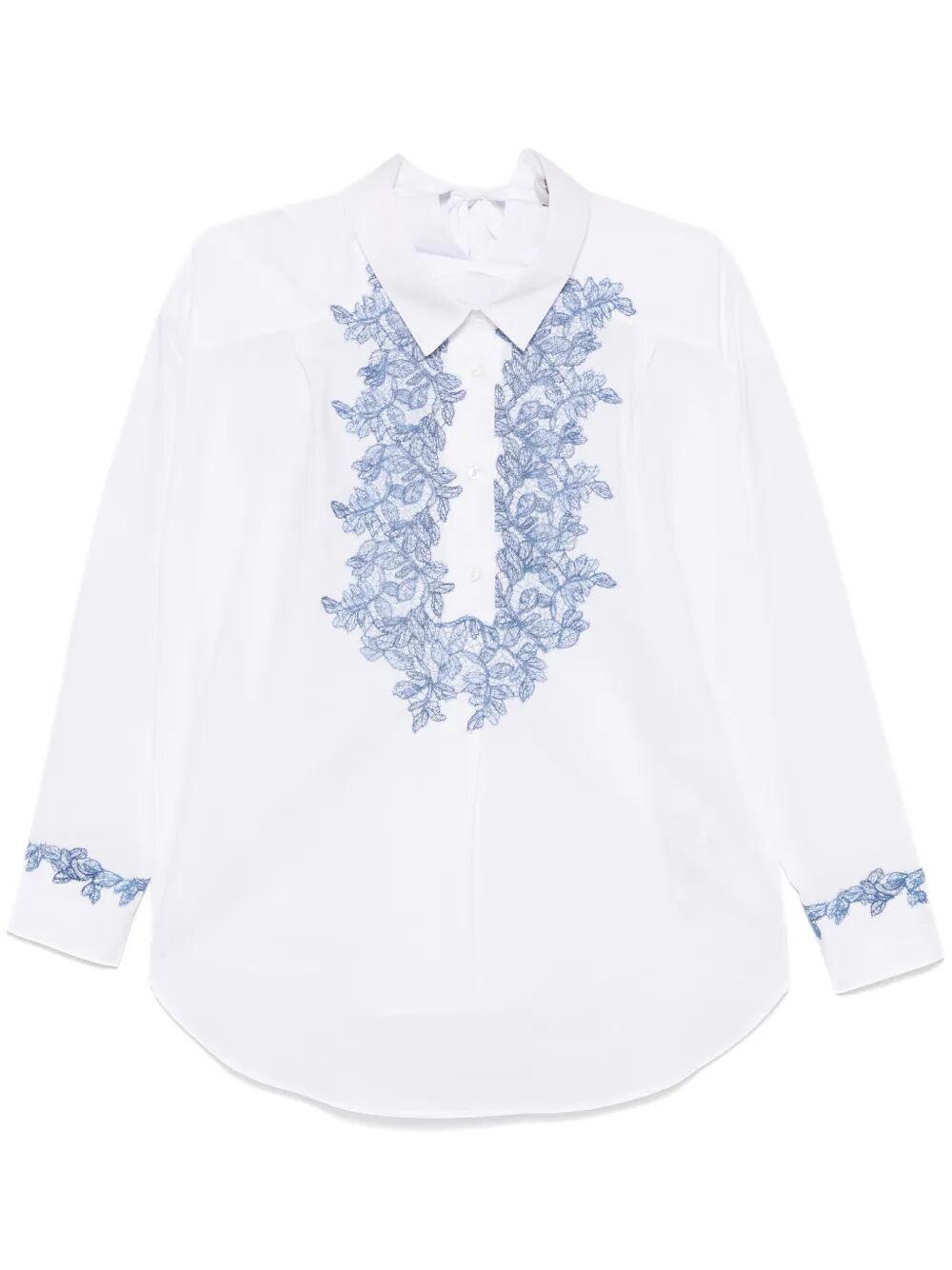 Blusa in pizzo a fiori