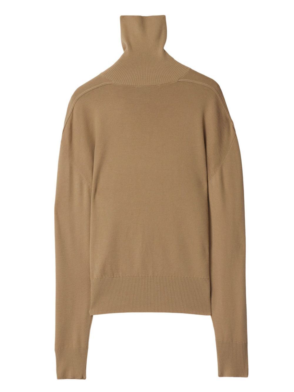 high-neck wool jumper