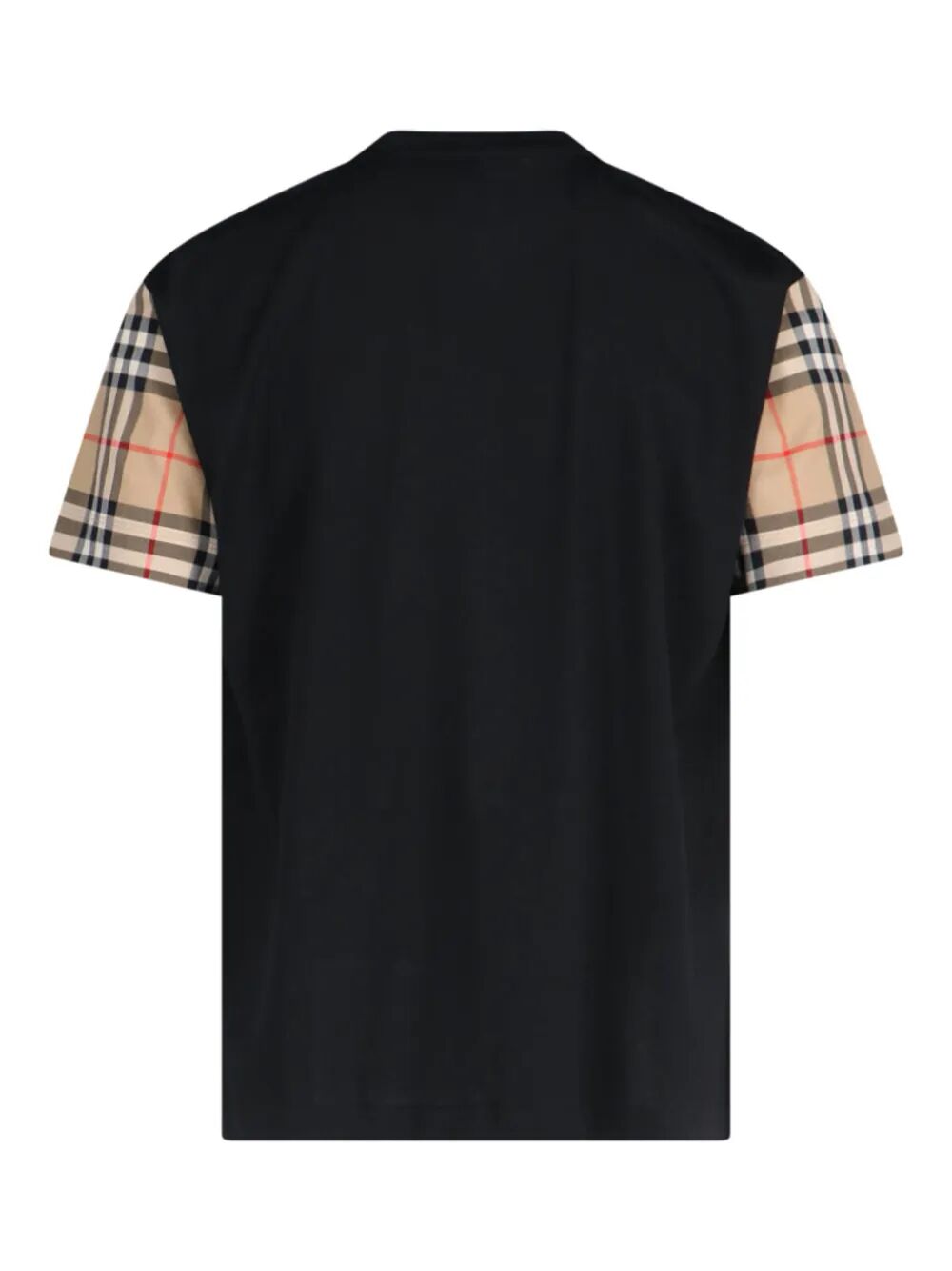 Vintage Check-sleeve T-shirt