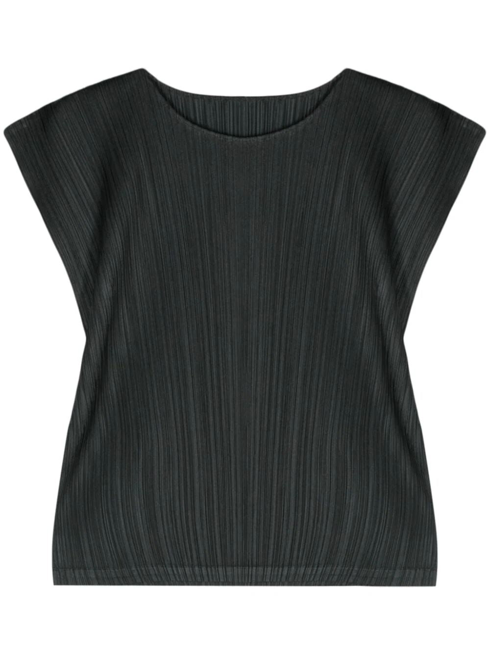 seamless pleated T-shirt