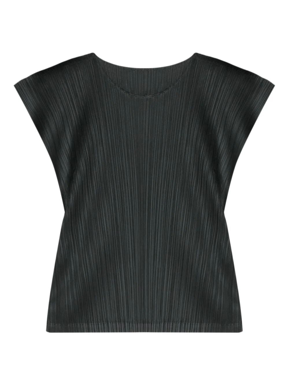 seamless pleated T-shirt