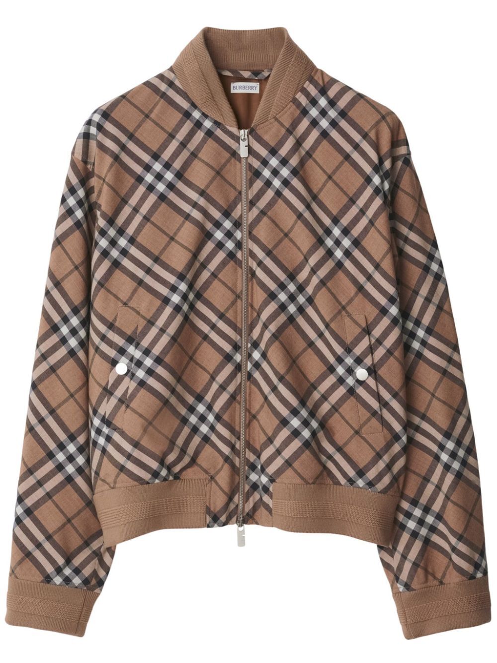 Bomber con motivo Vintage Check