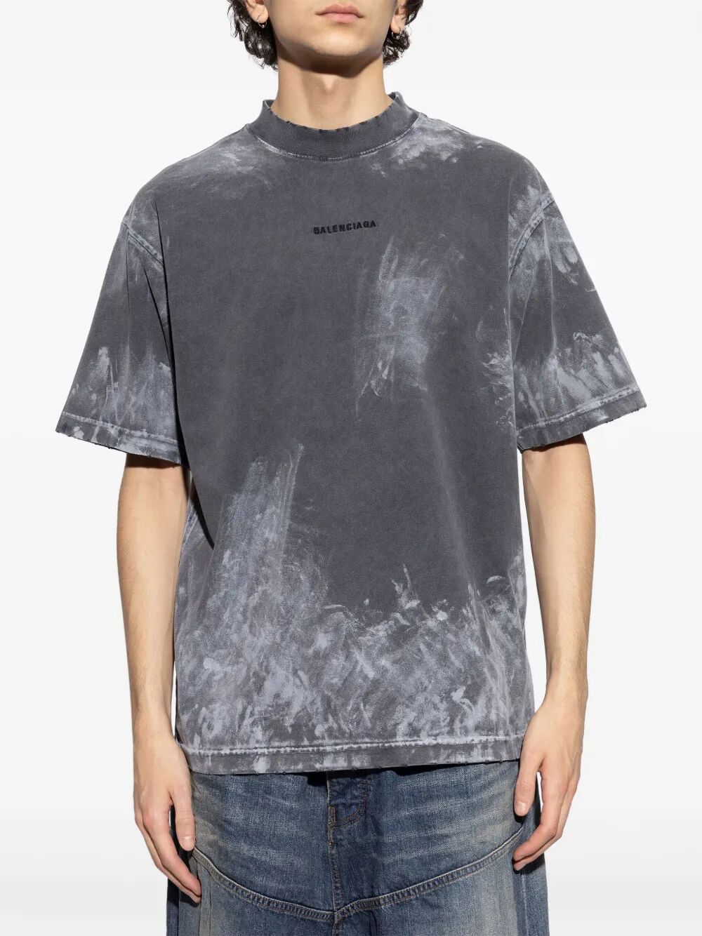 faded-effect T-shirt