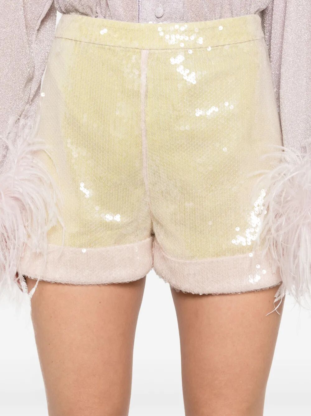 sequinned shorts