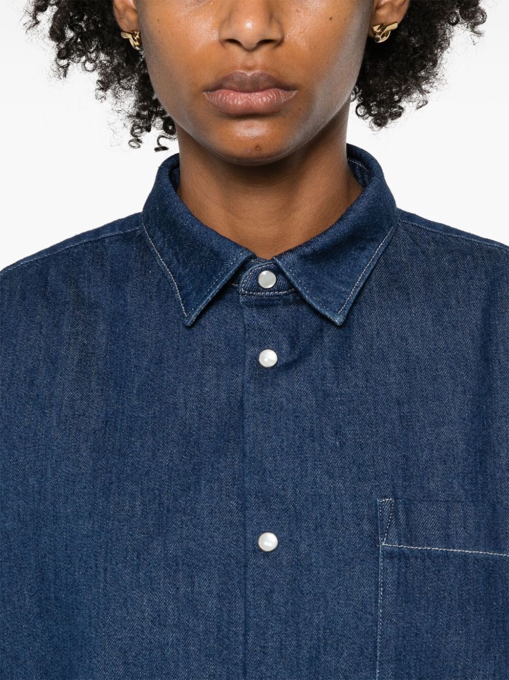 Samantah cropped denim shirt