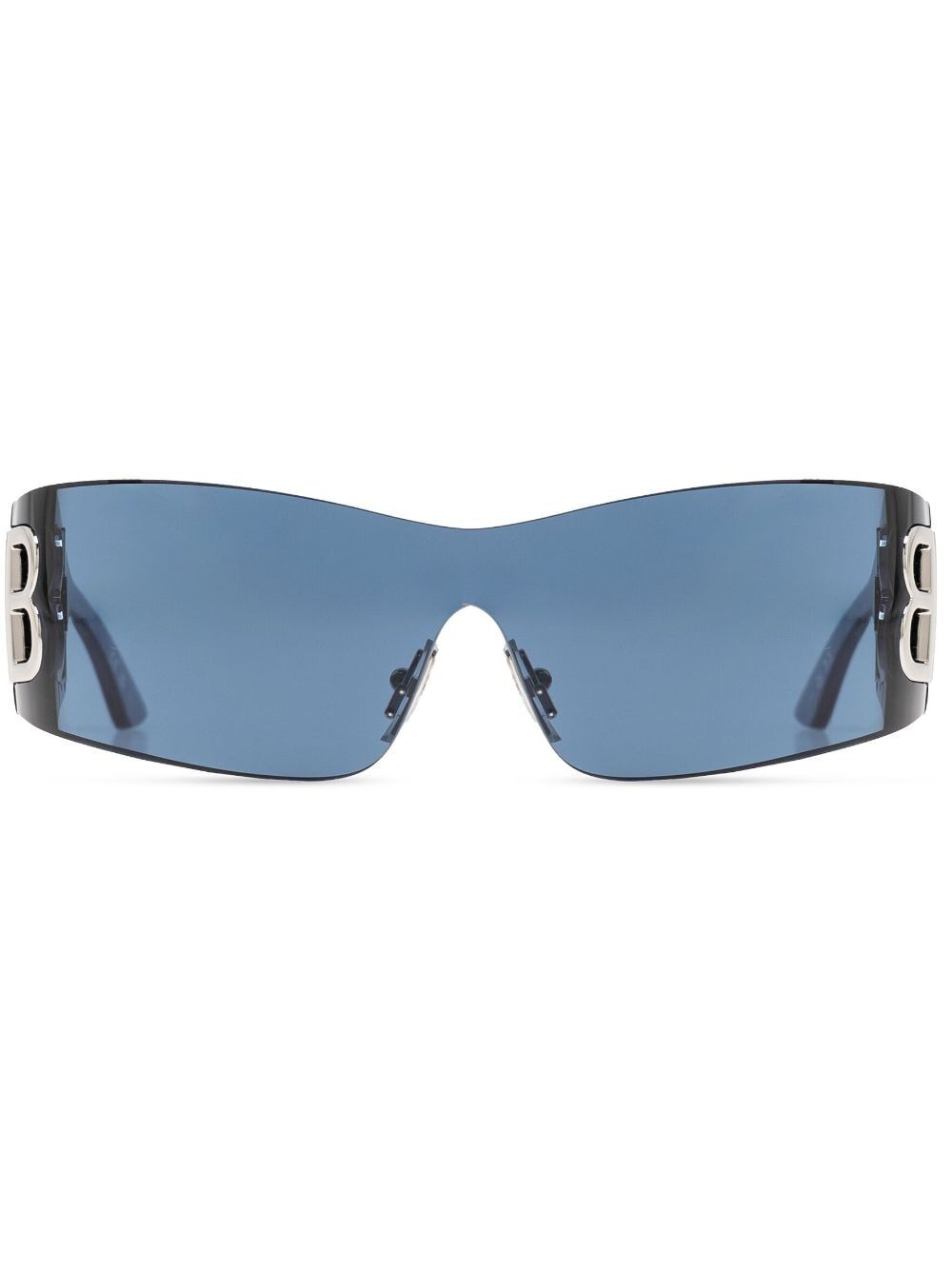 shield frame tinted sunglasses