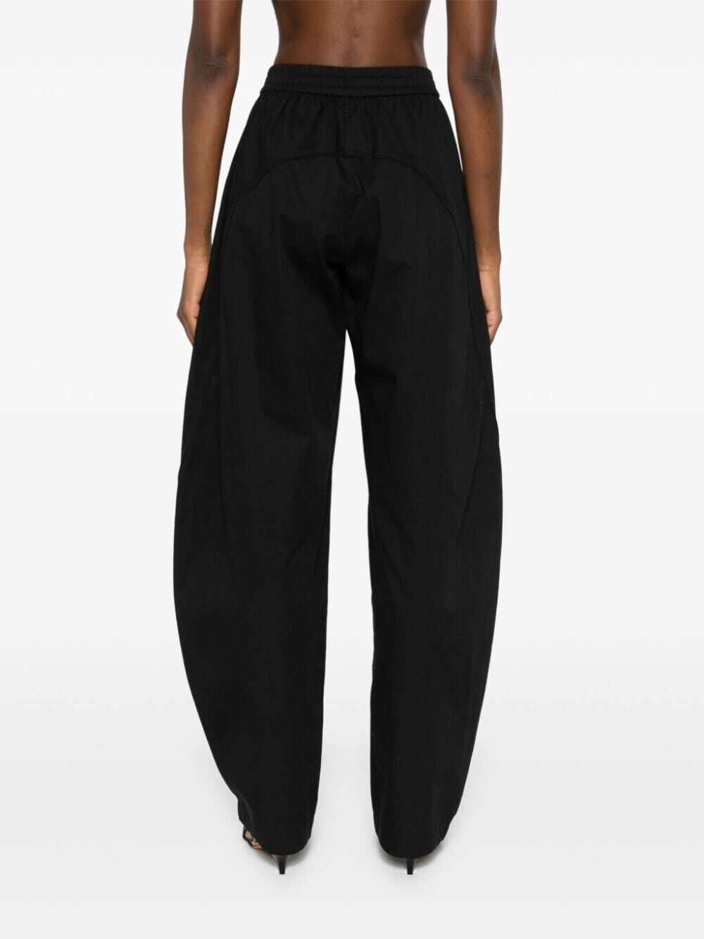 logo-print tapered trousers