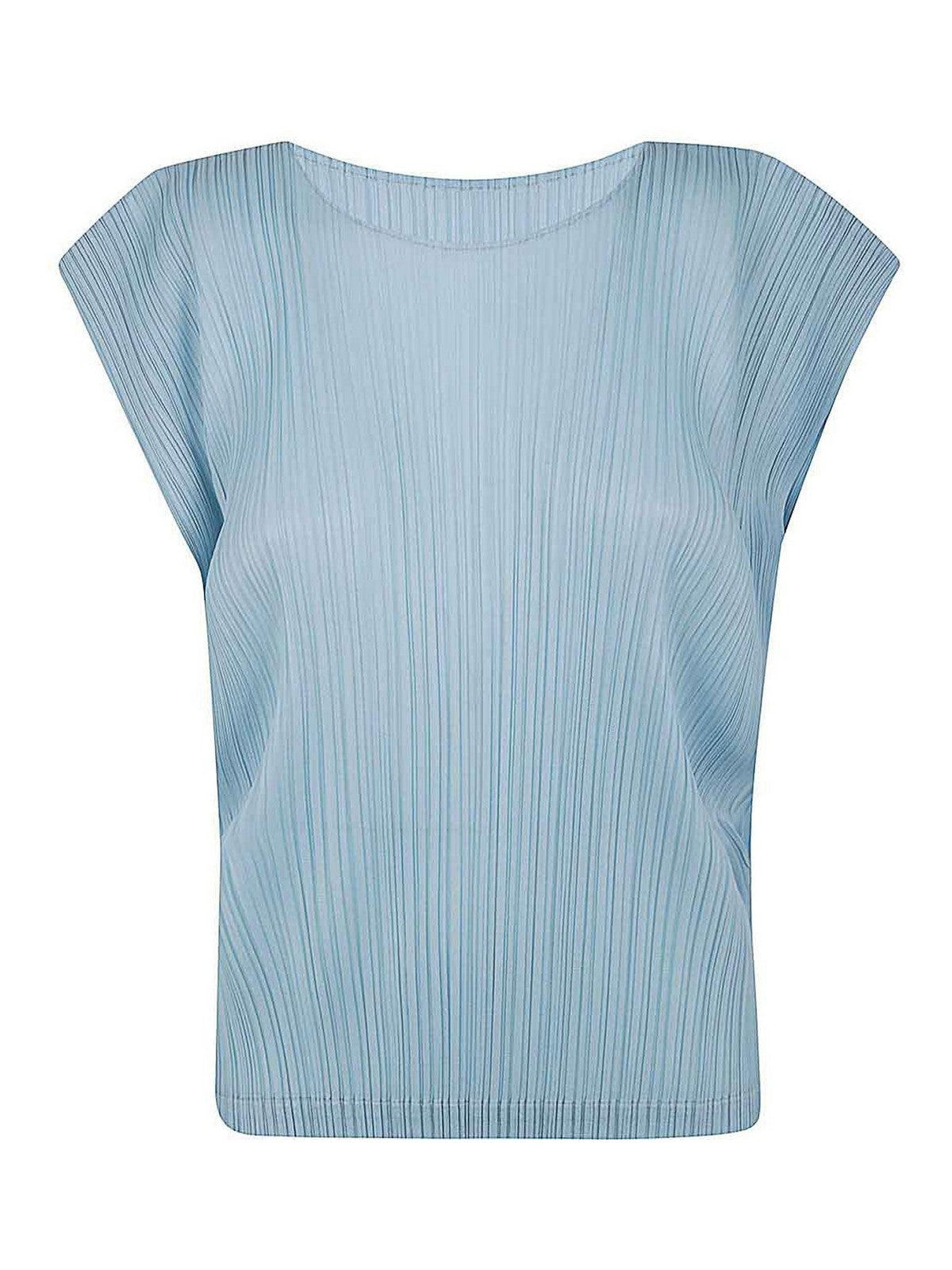 seamless pleated T-shirt