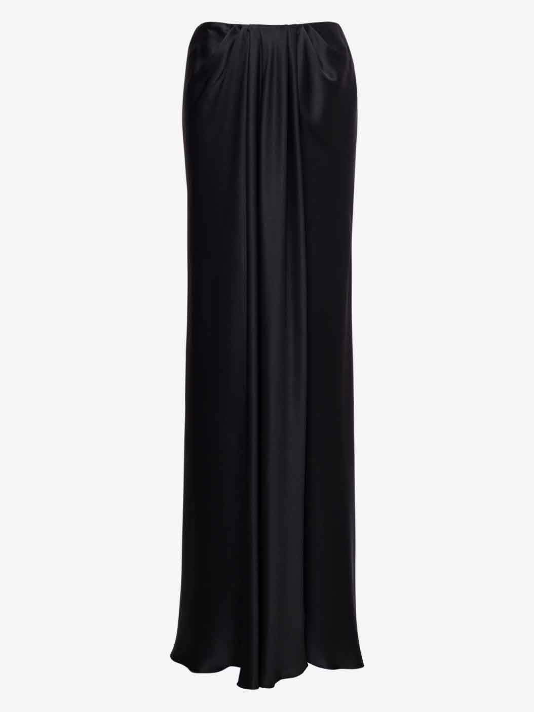 draped maxi-skirt